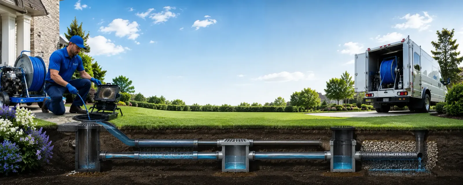 Outdoor drain cleaning information for Reynolds, GA